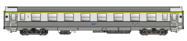 LS Models 40128 - Passenger coach DEV Inox A8j of SNCF